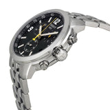 Buy Shop Tissot PRC 200 Chronograph Black Dial Stainless Steel Watch For Men - T0554171105700 USA Online