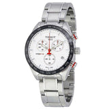 Tissot T Sport PRS 516 Chronograph White Dial Silver Steel Strap Watch For Men - T100.417.11.031.00