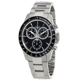 Buy Shop Tissot V8 Quartz Chronograph Black Dial Silver Steel Strap Watch For Men - T106.417.11.051.00 USA Online