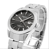 Buy Shop Tissot Gentleman Powermatic 80 Silicium Black Dial Silver Steel Strap Watch For Men - T127.407.11.061.01 USA Online