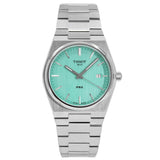 Buy Shop Tissot PRX Quartz Light Green Dial Silver Steel Strap Watch for Men - T137.410.11.091.01 USA Online