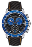 Buy Shop Tissot V8 Alpine Carbon Chronograph Black Dial Black Leather Strap Watch For Men - T106.417.16.201.00 USA Online