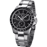 Buy Shop Tissot V8 Quartz Chronograph Black Dial Silver Steel Strap Watch For Men - T106.417.11.051.00 USA Online