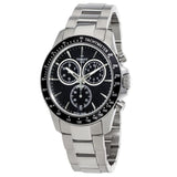 Buy Shop Tissot V8 Quartz Chronograph Black Dial Silver Steel Strap Watch For Men - T106.417.11.051.00 USA Online