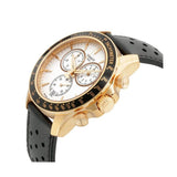 Buy Shop Tissot V8 Quartz Chronograph White Dial Black Rubber Strap Watch For Men - T106.417.36.031.00 USA Online