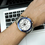 Buy Shop Tissot V8 Quartz T Sport Chronograph White Dial Silver Steel Strap Watch For Men - T106.417.11.031.00 USA Online