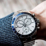 Buy Shop Tissot V8 Quartz T Sport Chronograph White Dial Silver Steel Strap Watch For Men - T106.417.11.031.00 USA Online