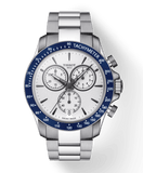 Buy Shop Tissot V8 Quartz T Sport Chronograph White Dial Silver Steel Strap Watch For Men - T106.417.11.031.00 USA Online