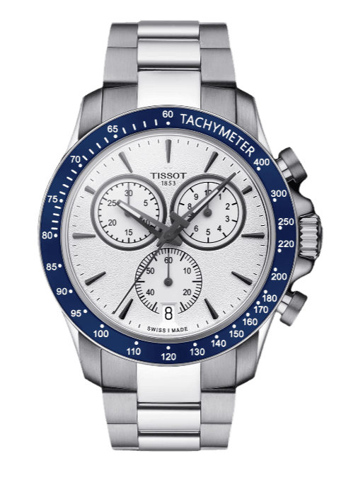 Buy Shop Tissot V8 Quartz T Sport Chronograph White Dial Silver Steel Strap Watch For Men - T106.417.11.031.00 USA Online