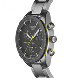 Buy Shop Tissot PRS 516 Chronograph Black Dial Silver Steel Strap Watch For Men - T100.417.11.051.00 USA Online