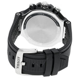 Tissot T Race Chronograph White Dial Black Rubber Strap Watch For Men - T141.417.17.011.00