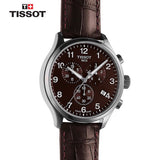 Buy Shop Tissot T Sport Chrono XL Classic Brown Dial Brown Leather Strap Watch For Men - T116.617.16.297.00 USA Online