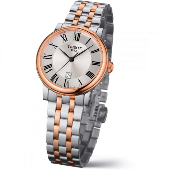 Buy Shop Tissot Carson Premium White Dial Two Tone Steel Strap Watch For Men - T122.410.22.033.00 USA Online