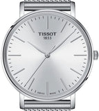 Buy Shop Tissot Everytime Gent Silver Dial Silver Mesh Bracelet Watch for Men - T143.410.11.011.00 USA Online
