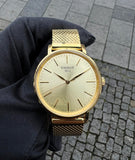Buy Shop Tissot Everytime Lady Gold Dial Gold Mesh Bracelet Watch for Women - T143.210.33.021.00 USA Online