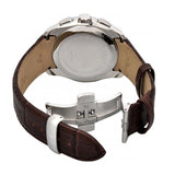 Tissot Couturier Chronograph White Dial Brown Leather Strap Watch For Men - T035.617.16.031.00