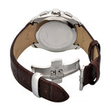 Tissot Couturier Chronograph White Dial Brown Leather Strap Watch For Men - T035.617.16.031.00