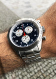 Buy Shop Tissot PRS 516 Chronograph Blue Dial Blue Steel Strap Watch for Men - T131.617.11.042.00 USA Online