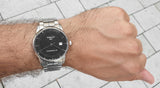 Tissot Luxury Powermatic 80 Black Dial Silver Steel Strap Watch for Men - T086.407.11.201.02
