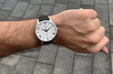 Buy Shop Tissot T Classic Tradition Silver Dial Brown Leather Strap Watch For Men - T063.610.16.038.00 USA Online