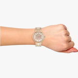 Buy Shop Guess Madison Diamonds White Dial Rose Gold Steel Strap Watch for Women - W0637L3 USA Online