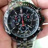 Buy Shop Tissot PRS 200 Chronograph Grey Dial Silver Steel Strap Watch For Men - T067.417.21.051.00 USA Online
