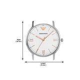 Buy Shop Emporio Armani Herren White Dial Brown Leather Strap Watch For Men - AR11103 USA Online