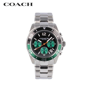Buy Shop Coach Kent Green Dial Silver Steel Strap Watch for Men - 14602557 USA Online