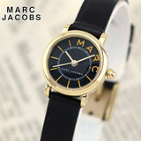 Buy Shop Marc Jacobs Roxy Black Dial Black Leather Strap Watch for Women - MJ1585 USA Online