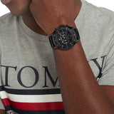 Buy Shop Tommy Hilfiger Classic Chronograph Black Dial Black Steel Strap Watch For Men - 1710494 USA Online