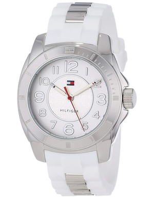 Buy Shop Tommy Hilfiger K2 White Dial White Rubber Strap Watch for Women - 1781306 USA Online