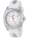 Buy Shop Tommy Hilfiger K2 White Dial White Rubber Strap Watch for Women - 1781306 USA Online