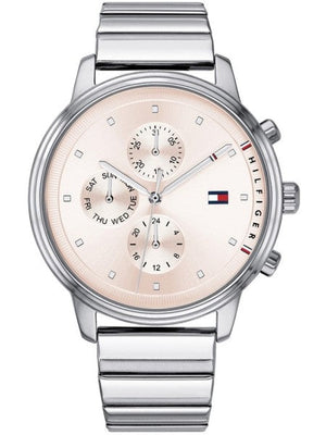 Buy Shop Tommy Hilfiger Blake Pink Dial Silver Steel Strap Watch for Women - 1781904 USA Online