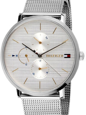 Buy Shop Tommy Hilfiger Jenna Quartz Silver Dial Silver Mesh Bracelet Watch For Women - 1781942 USA Online