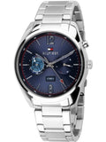 Buy Shop Tommy Hilfiger Deacan Blue Dial Silver Steel Strap Watch for Men - 1791551 USA Online