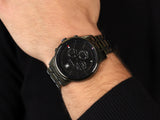 Buy Shop Tommy Hilfiger Quartz Black Dial Black Steel Strap Watch for Men - 1791634 USA Online