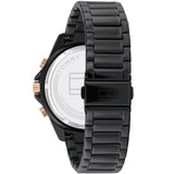 Buy Shop Tommy Hilfiger Aiden Chronograph Black Dial Black Steel Strap Watch For Men - 1791858 USA Online