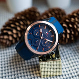 Buy Shop Tommy Hilfiger Aiden Chronograph Blue Dial Blue Silicone Strap Watch For Men - 1791860 USA Online