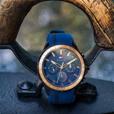 Buy Shop Tommy Hilfiger Aiden Chronograph Blue Dial Blue Silicone Strap Watch For Men - 1791860 USA Online