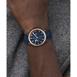 Buy Shop Tommy Hilfiger Aiden Chronograph Blue Dial Blue Silicone Strap Watch For Men - 1791860 USA Online
