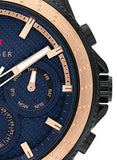 Buy Shop Tommy Hilfiger Aiden Chronograph Blue Dial Blue Silicone Strap Watch For Men - 1791860 USA Online
