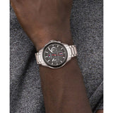 Buy Shop Tommy Hilfiger Aiden Chronograph Grey Dial Silver Steel Strap Watch For Men - 1791857 USA Online