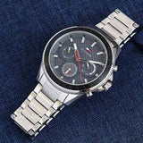 Buy Shop Tommy Hilfiger Aiden Chronograph Grey Dial Silver Steel Strap Watch For Men - 1791857 USA Online