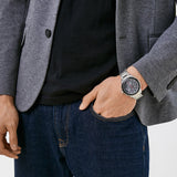 Buy Shop Tommy Hilfiger Aiden Chronograph Grey Dial Silver Steel Strap Watch For Men - 1791857 USA Online