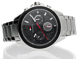 Buy Shop Tommy Hilfiger Aiden Chronograph Grey Dial Silver Steel Strap Watch For Men - 1791857 USA Online