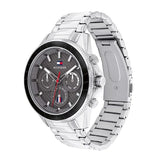 Buy Shop Tommy Hilfiger Aiden Chronograph Grey Dial Silver Steel Strap Watch For Men - 1791857 USA Online