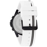 Buy Shop Tommy Hilfiger Aiden Chronograph White Dial White Rubber Strap Watch For Men - 1791862 USA Online