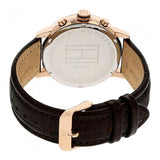 Buy Shop Tommy Hilfiger Aiden Quartz Blue Dial Brown Leather Strap Watch for Men - 1791308 USA Online