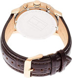 Buy Shop Tommy Hilfiger Aiden Quartz Blue Dial Brown Leather Strap Watch for Men - 1791308 USA Online