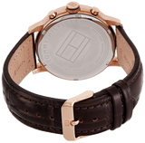 Buy Shop Tommy Hilfiger Aiden Quartz Blue Dial Brown Leather Strap Watch for Men - 1791308 USA Online